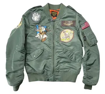 새상품급 AVIREX 아비렉스 밀리터리 플라이트 자켓 카키 L