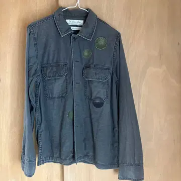 REMI RELIEF 레미 레리프 밀리터리 셔츠 S 스터드