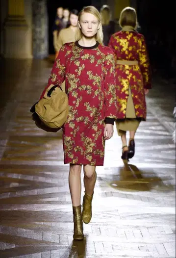 DRIES VAN NOTEN 15-16AW 자카드 올 패턴 원피스