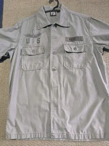 AVIREX 반팔 셔츠 M 카키