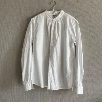 팔라스 팰리스 자수 코튼 스탠드 카라 셔츠