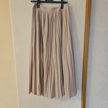 JOURNAL STANDARD 레사쥬 베이지 색 주름 가공 롱 스커트