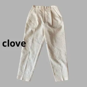 [새상품]clove 볼록 테이퍼드 팬츠 화이트 야마다야 센터 프레스
