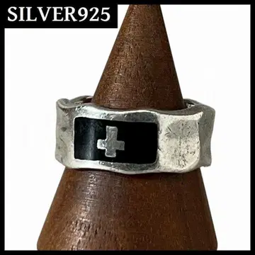 RH126 G2 실버 925 RN 각인 크로스 끼움 반지 18호