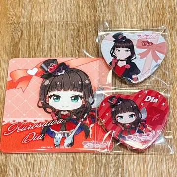 Aqours 쿠로사와 다이아 22 카레 캔뱃지 코스터