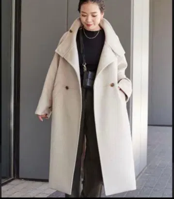 Simplicite 비버 코쿤 스탠드 코트 S 아이보리