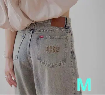 CHICO 하이웨스트 와이드 레그 데님 M