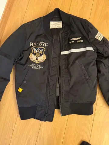 AVIREX MA-1 플라이트 자켓 BLACK KNIGHTS