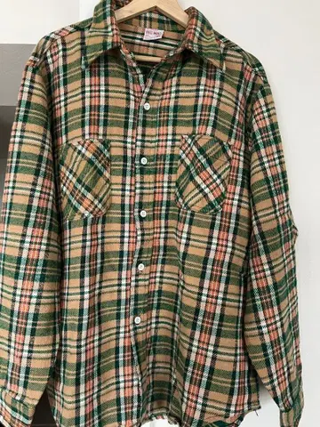 [대특가] 구제 의류 미국제 BIG MAC 체크 무늬 플란넬 셔츠 XL