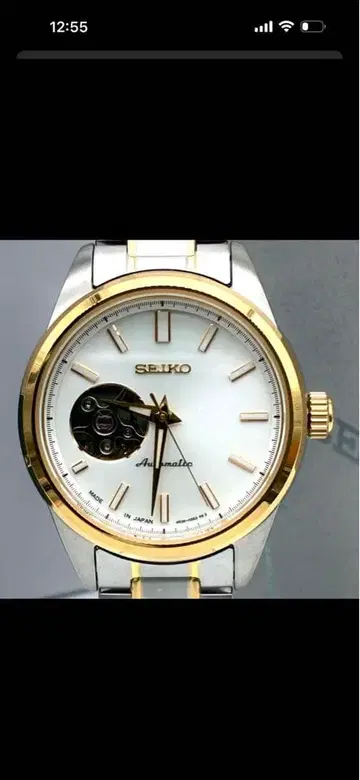 미사용 SEIKO 세이코 손목시계 셀렉션 오토매틱 골드