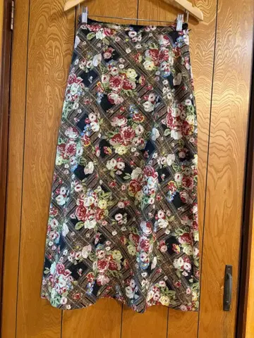 PINK HOUSE 핑크하우스 꽃무늬 플레어 롱 스커트