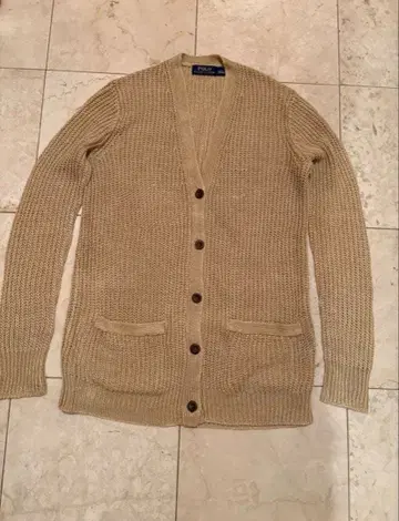 폴로 랄프로렌 린넨 100% 가디건 S