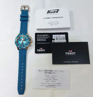 TISSOT 씨스타 크로노그래프 터콰이즈 미사용