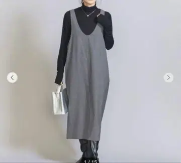 새상품급 뷰티 앤 유스 포플린 레이어드 원피스