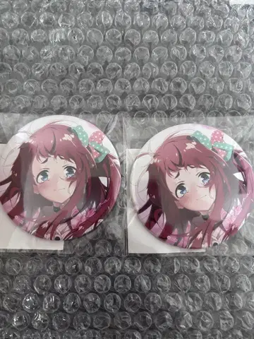 제비뽑기당 좀비랜드사가 D상 캔뱃지 미나모토 사쿠라 2개 세트