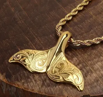 하와이안 주얼리 고래 꼬리 목걸이