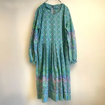 빈티지 70's 히피 꽃무늬 페이즐리 원피스