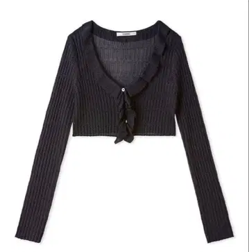 SNIDEL 스나이델 시어 프릴 가디건