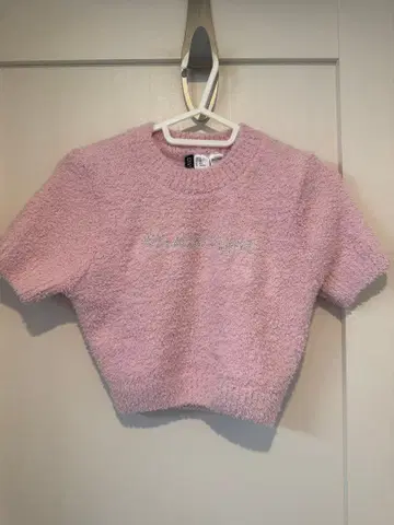 BLACKPINK 블랙 핑크 핑크 반팔 니트 모헤어