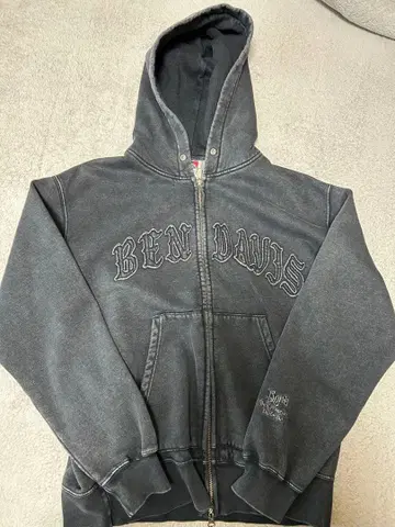 [ 새상품급 ] BEN DAVIS 다크 그레이 후드티 M 사이즈
