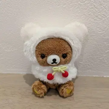 갈색 곰 외출 봉제 인형 & 언제나 함께 시리즈 판초