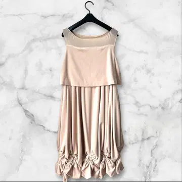 컨디션 최상 고급스러움 폭시 벨로아 벌룬 원피스 38 M 졸업 입학 포멀