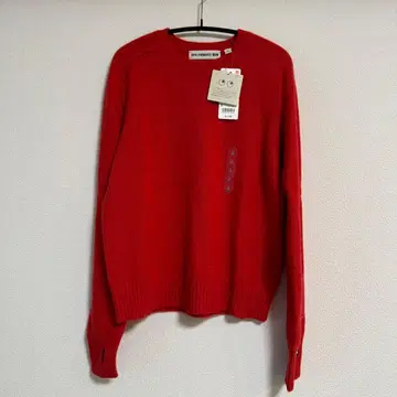 [미사용 새상품] 안야 힌드마치 캐시미어 크루넥 스웨터 빨간색 S