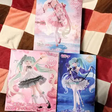 하츠네 미쿠 3체 세트 AMP+ 벚꽃 미쿠 벌스데이 미쿠
