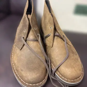 클락스 브라운 가죽 처카 부츠 그레이 밑창 25