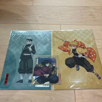 귀멸의 칼날 클리어 파일 4장 세트 클리어 색지