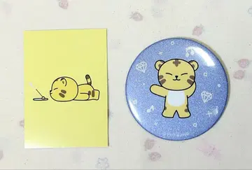 MINITEEN CAFE 빅 홀로그램 캔뱃지 특전 카드 탐탐 세트