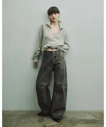 stein DEFORMED FLARE VINTAGE DENIM JEANS