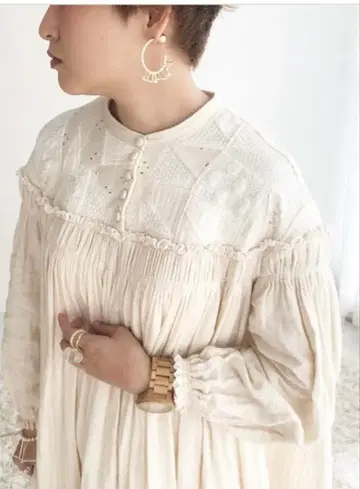 하세야마 유카 작가 블라우스 패치워크