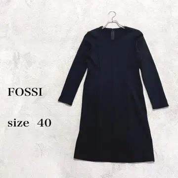 FOSSIL 무릎 기장 원피스 블랙 긴팔 사이즈 40(L)
