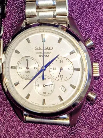 SEIKO 크로노그래프 손목시계 100M 방수