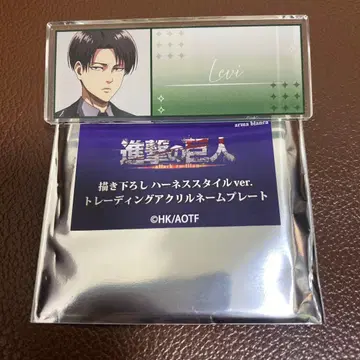 진격의 거인 로프트 팝업 하네스 스타일 네임 배지 리바이 B