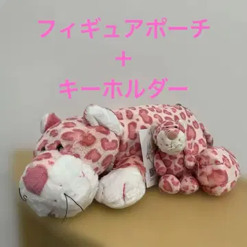 새상품 NiCi 니키 피규어 파우치 펜 파우치 핑크 레오파드