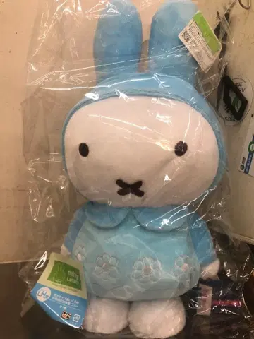 미피 다이토 복권 LH상 빅 사이즈 봉제 인형 꽃 패턴 의류 블루