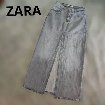 ZARA 슬릿 롱 데님 스커트 ZARA 데님 스커트