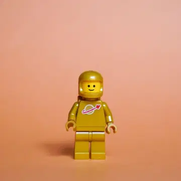 LEGO 우주 비행사 미니 피규어 펄 골드