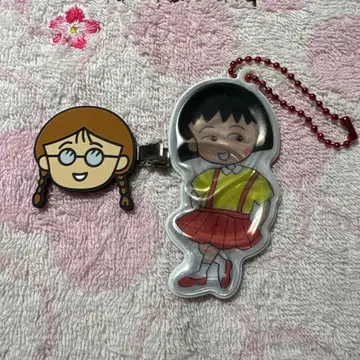 마루코는 아홉살 타마짱 헤어 클립 앞머리 클립 리플렉터 2개