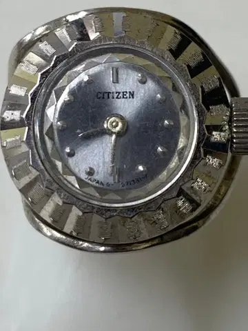 [ WR ] CITIZEN 수동 와인딩 아날로그 시계 실버 링 워치