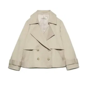 snidel 플리츠 숏 트렌치코트