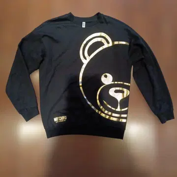 MOSCHINO 귀여운 레어 블랙 곰 프린트 맨투맨