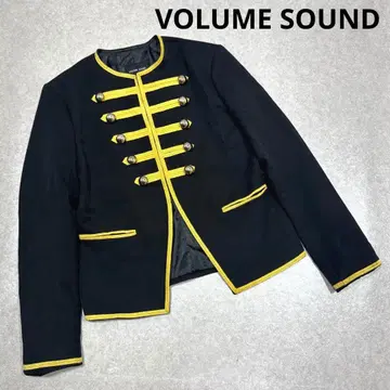 볼륨 사운드 나폴레옹 자켓 악센트 골드 버튼 금 자수 M