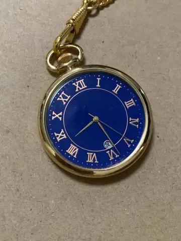 ANA 파란 로마 숫자 회중시계