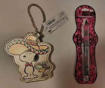 약간의 흠집 있음 스누피 다이컷 거울 &Barbie 닥터그립