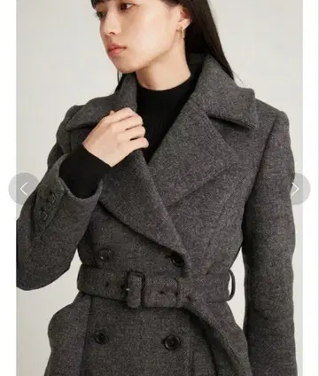 SNIDEL 스나이델 핏앤플레어 자켓 코트 미니 기장 코트