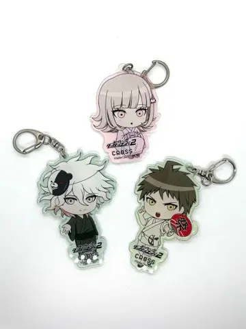 단간론파 CROSS 카페 콜라보 히나타 코마에다 나나미 키링