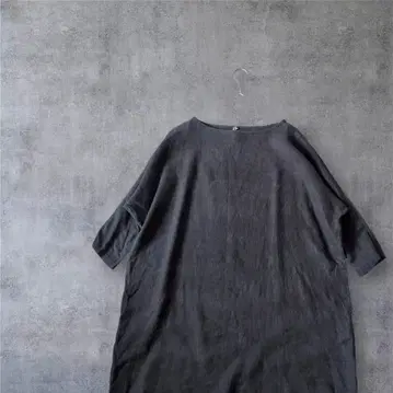 포그린워크 와이드 튜닉 원피스 L 블랙